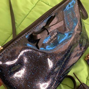 Kate Spade Amy Mavis Street Crossbody Bag Blue/Black Sparkle Glitter Offshore